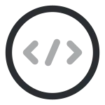 Code Circle SVG Icon